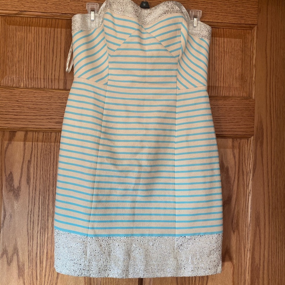 Lilly Pulitzer striped strapless dress